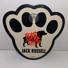 Fear This- Jack Russell -  Dog Paw Shape Suction Cup Car Window Decal