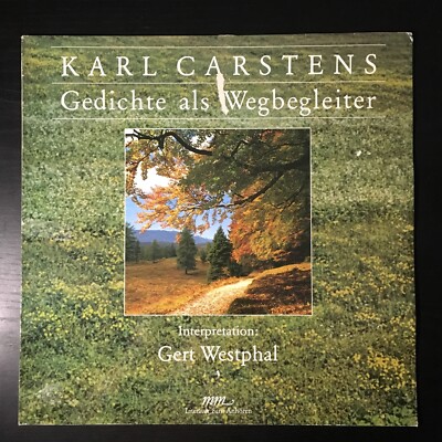 Karl Carstens~Gedichte als Wegbegleiter~1985 Poetry~Germany~VG++/NM