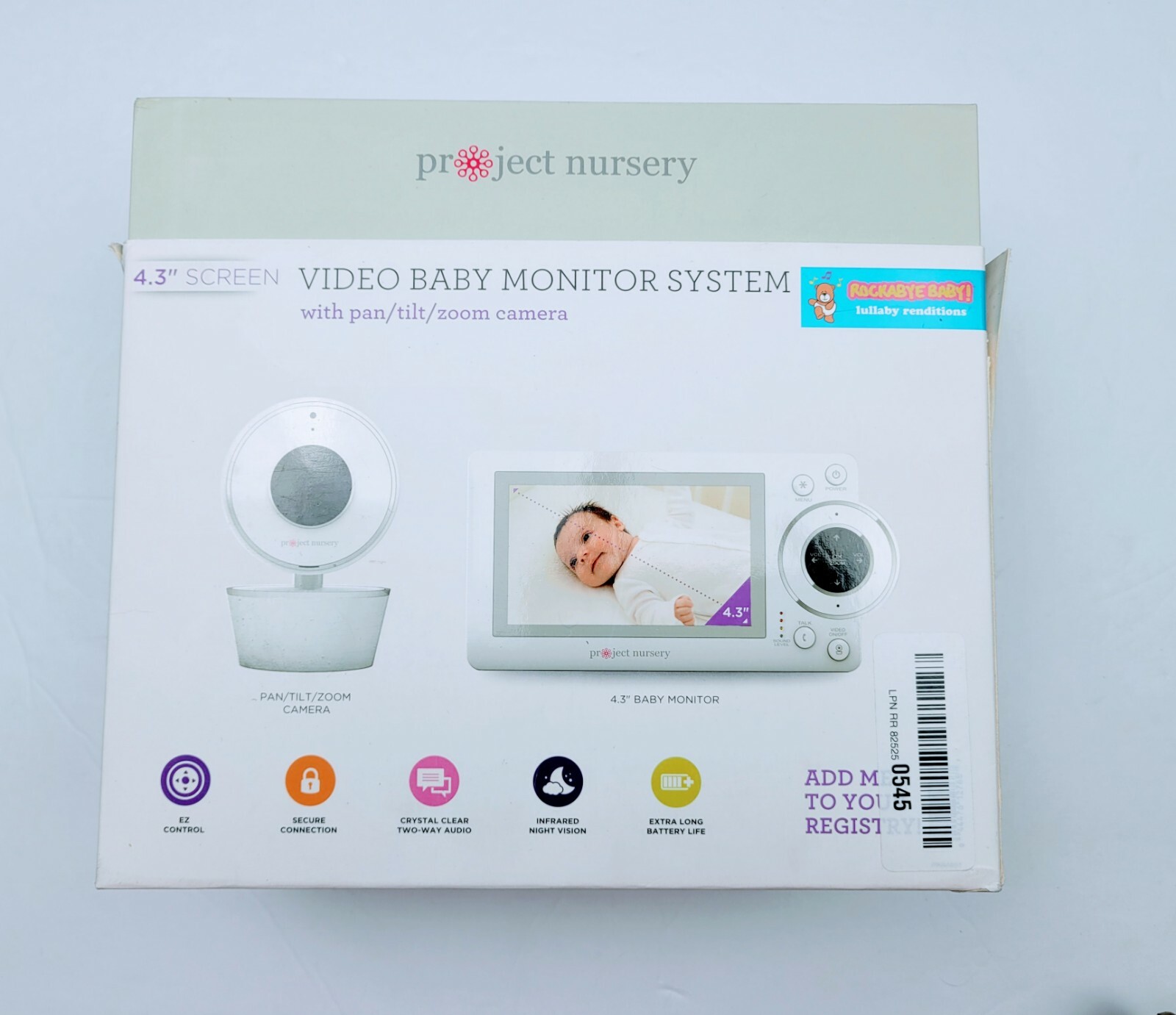 project nursery 5 inch baby monitor
