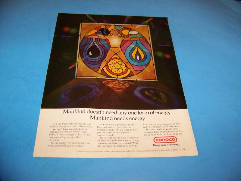 CONOCO & Bell Telephone Original Print Ad From Magazine 1979