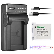 Kastar Battery Slim Charger for Canon NB-11L NB-11LH Canon A2300 Canon A2400 IS