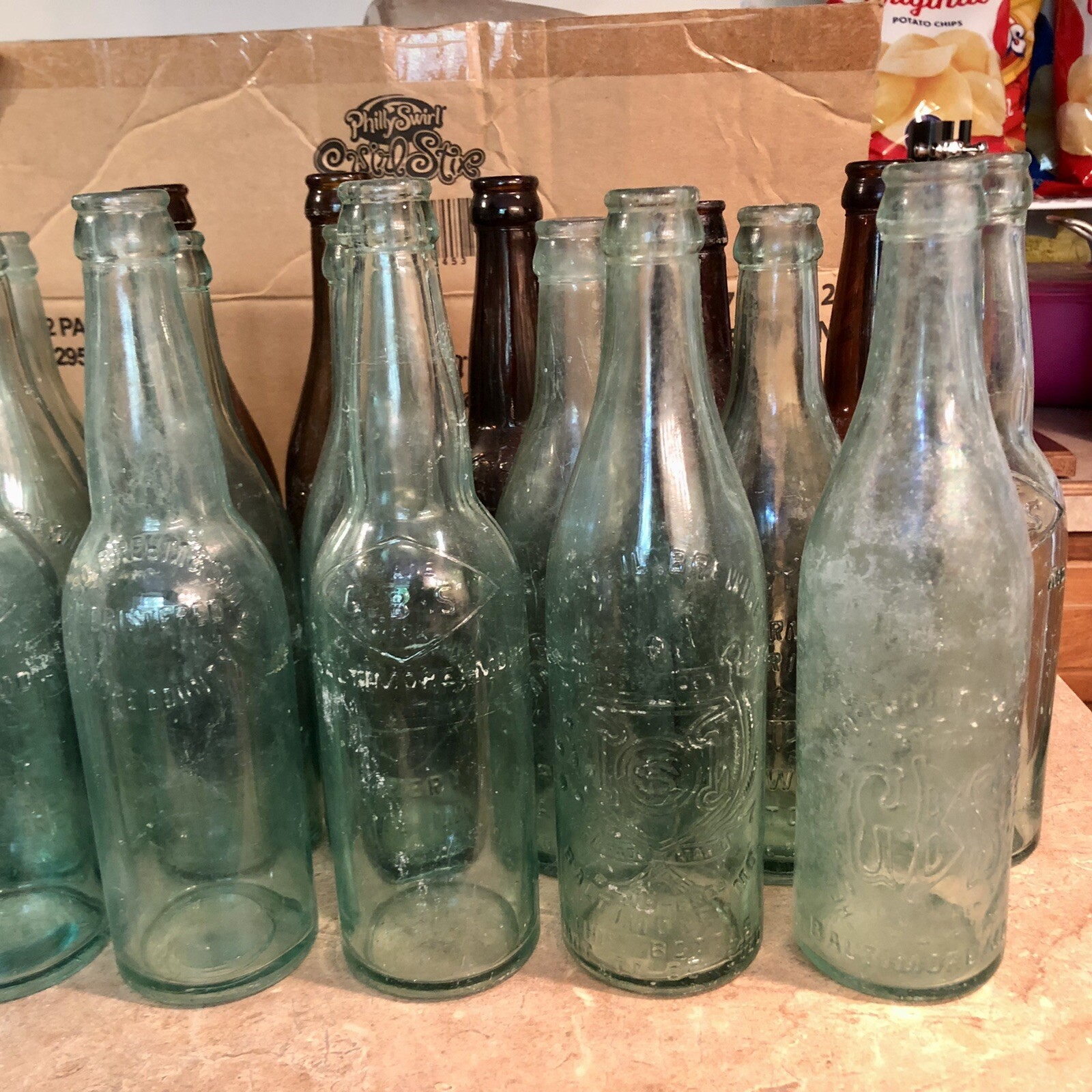 20 Antique PrePro Baltimore MD Beer Bottles Bauernschmidt Brehm GBS