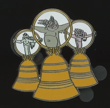 Holiday Mystery Gargoyles Bells Hunchback of Notre Dame Disney Pin