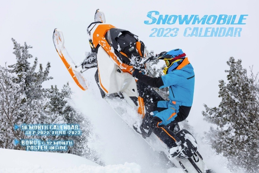 THREE! 2023 SNOWMOBILE DELUXE WALL CALENDAR SUPER SALE skidoo yamaha