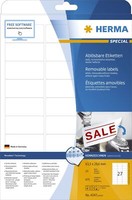 Herma 4347 Etiketten A4 Weiß 63,5X29,6 Mm Movables/AblöSbar Papier Matt 675 St.