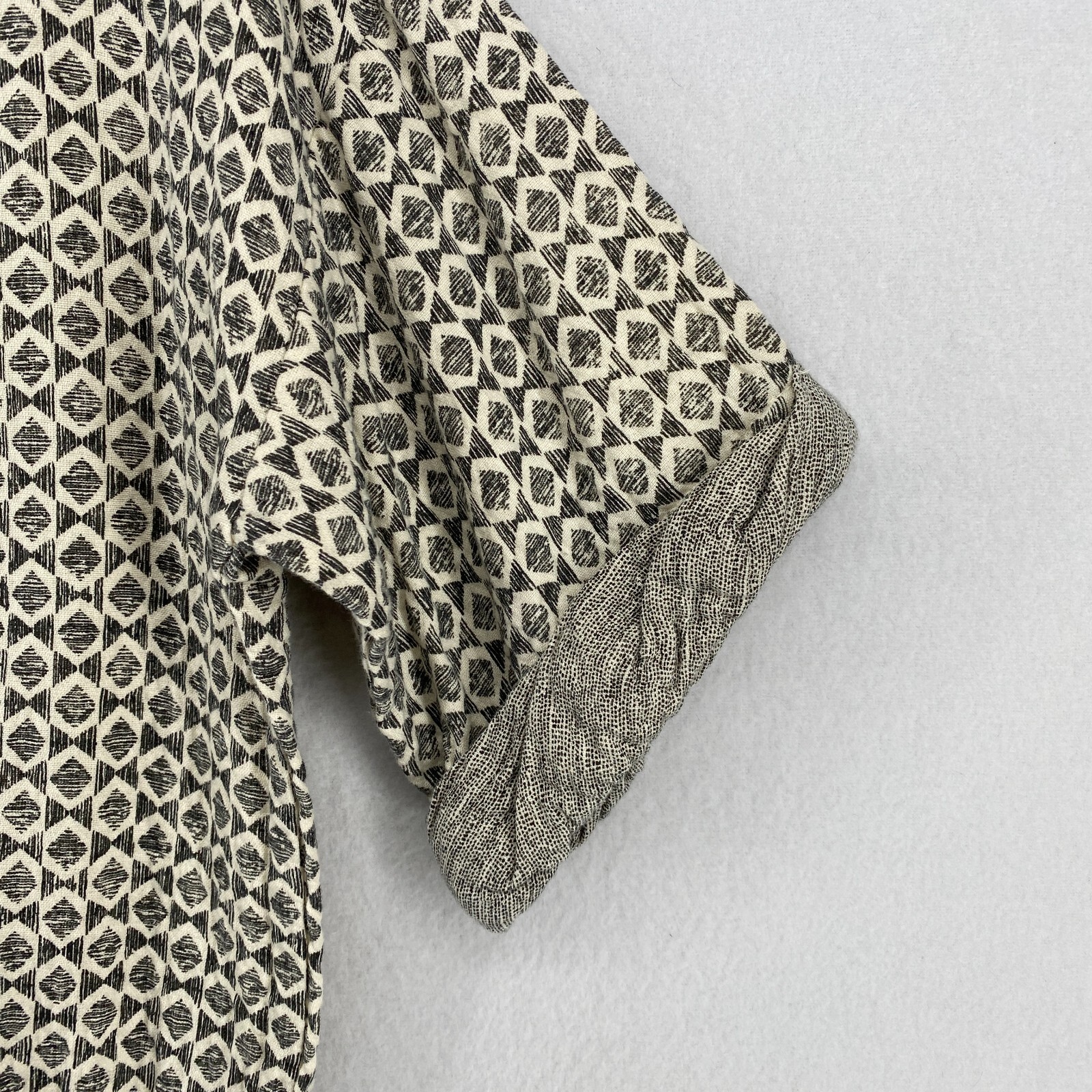 ZARA BASIC Tunic S Geometric Double Weave Cuffed … - image 6