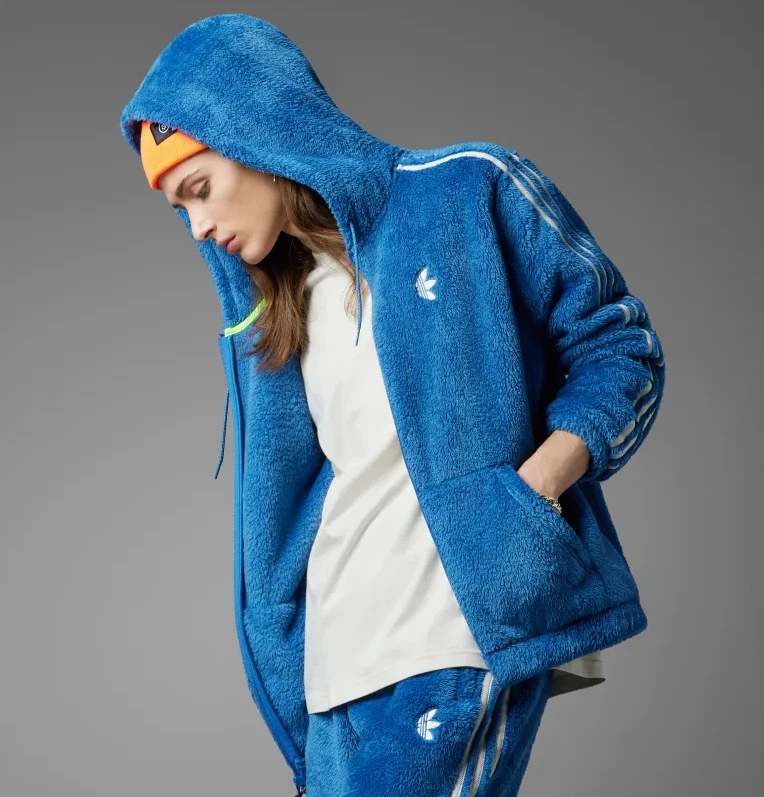 Adidas Indigo Herz Fur Hoodie for ( | eBay