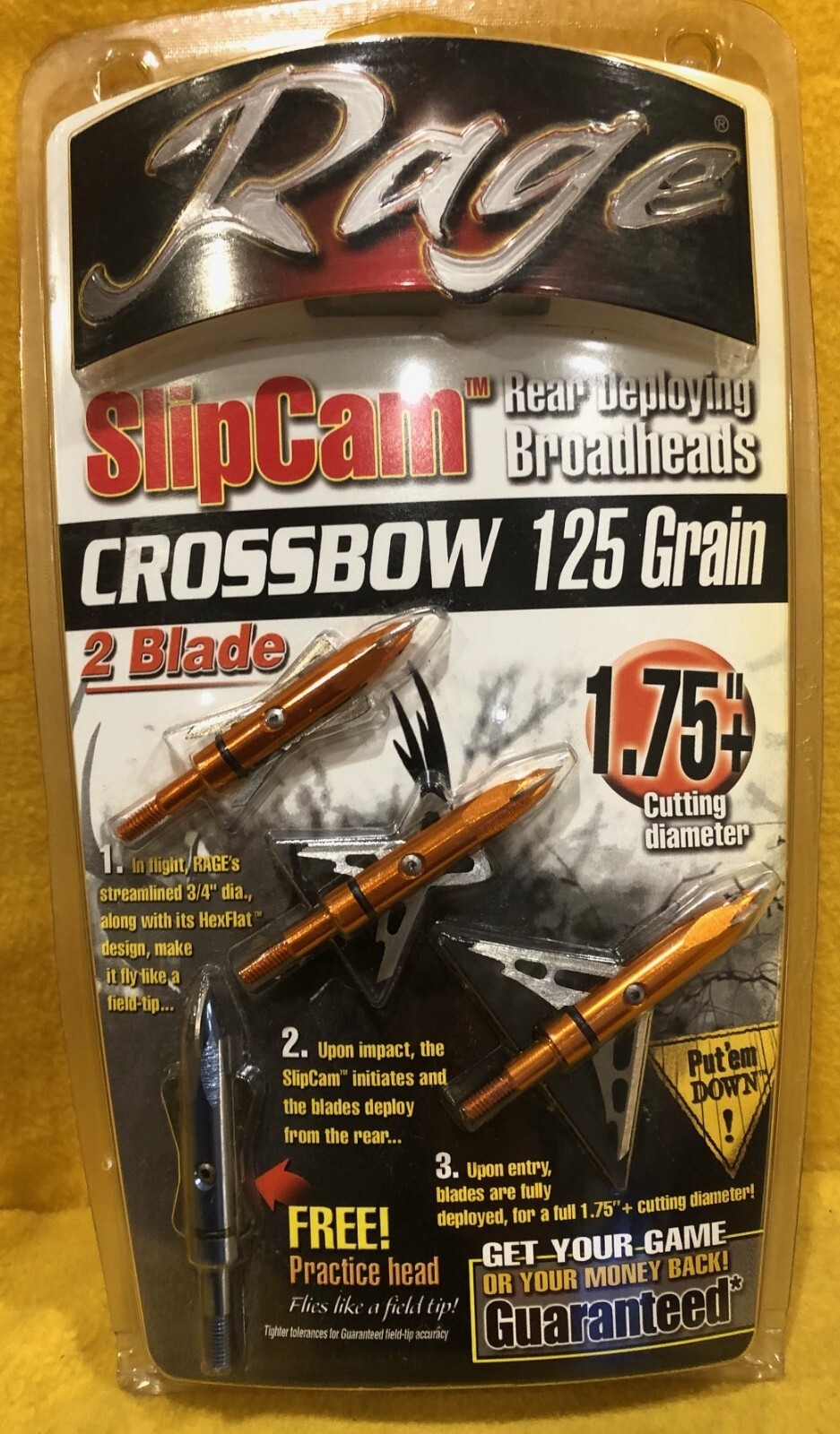 Rage SlipCam Crossbow Broadheads 125 gr. eBay