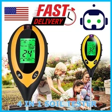 4 in 1 PH Tester Soil Water Moisture Light Test Meter for Garden Plant Seeding