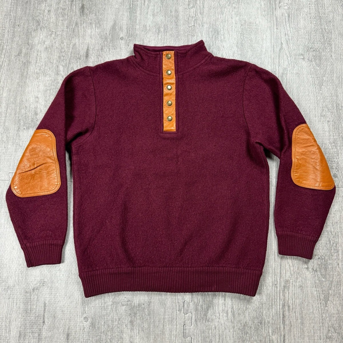 Merino Wool Elbow Patches For Wool Sweaters ORVIS MERINO WOOL SNAP