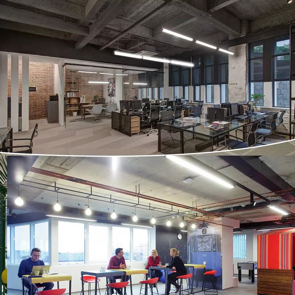 T8 4 英尺 22W LED 灯管灯泡 6000K G13 4 英尺 LED 商店灯乳白色透明保护套 — 第 2/4 张图片