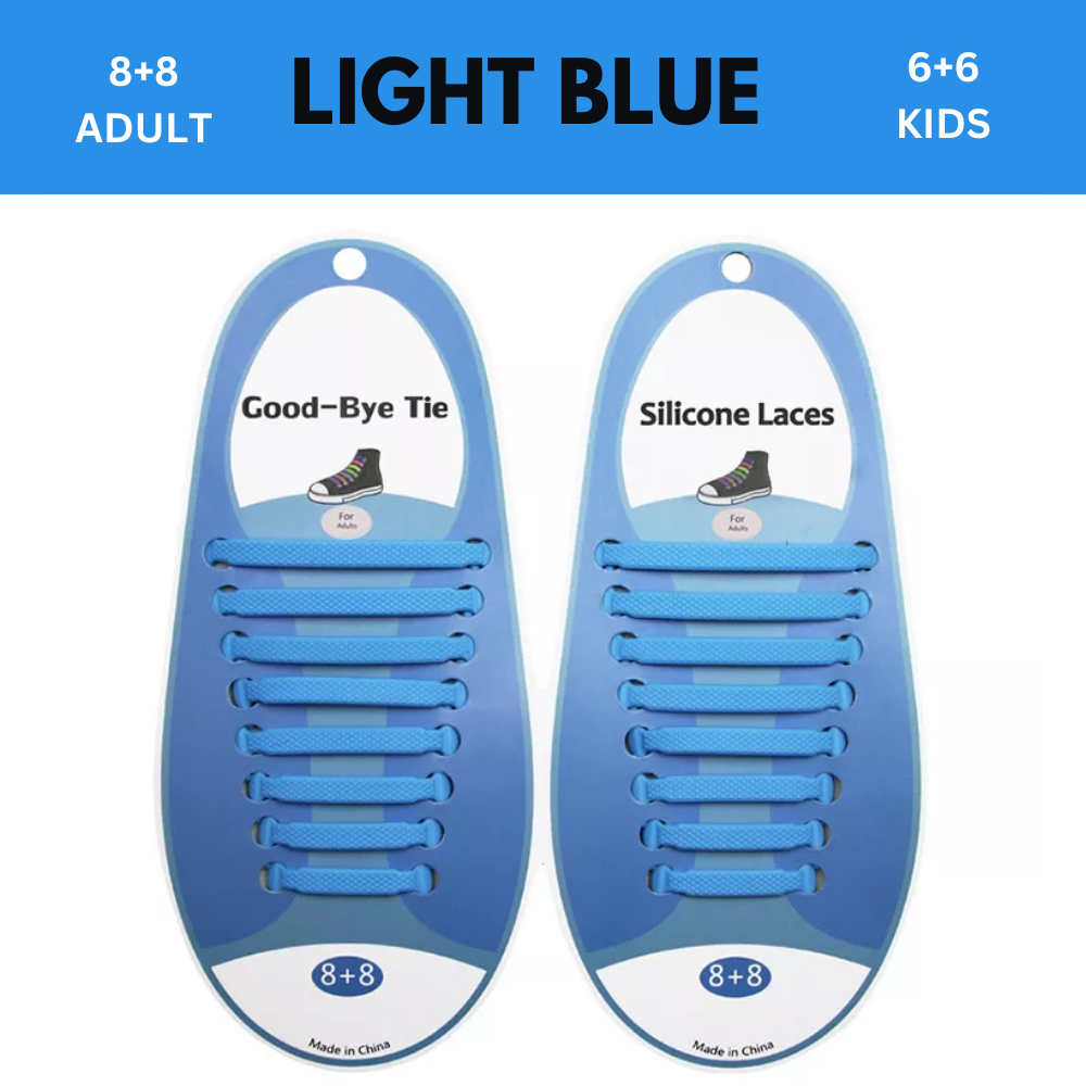 Elastic Shoe Laces No Tie Silicone Rubber Shoelaces Trainers Shoes Kids