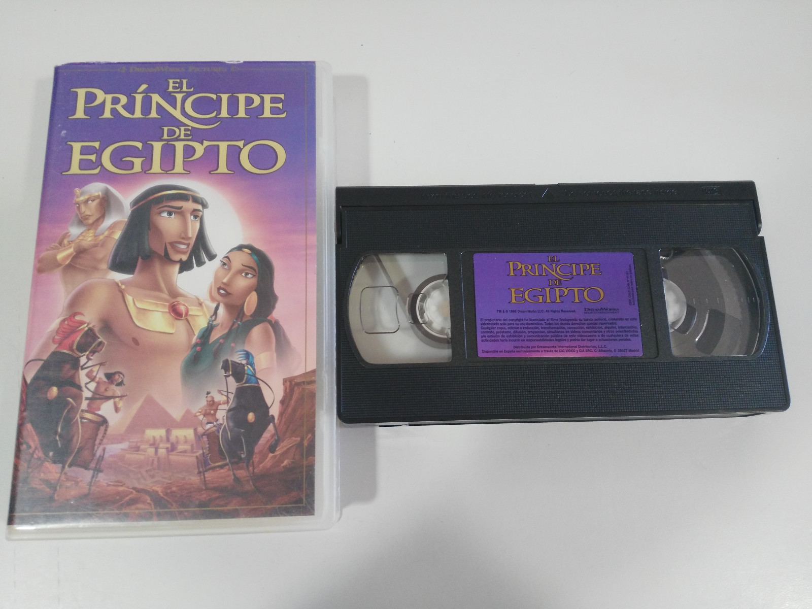The Prince of Egypt VHS Tape Animation Spain Spanish - 3T