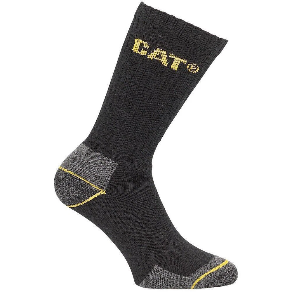 CAT Caterpillar Crew Workwear Socks 6 Pair Pack Sizes 6-11 & 11-14