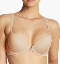 Calvin Klein 32B Constant Push Up Bra NWOT Nude Bare QP1428O