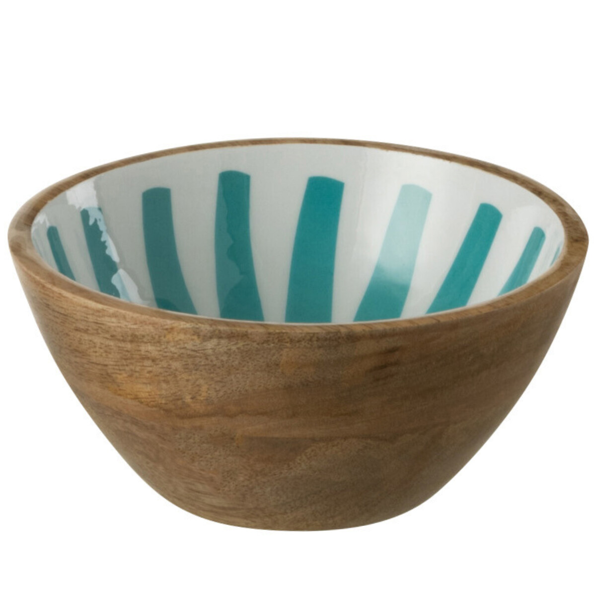 Bol en manguier turquoise 17 cm le cadeau de créateur idéal pour la maison