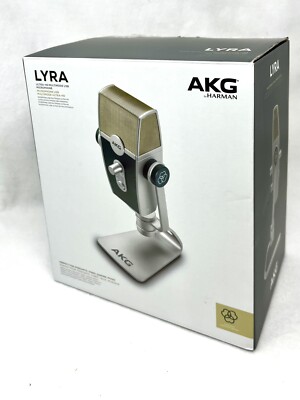 AKG Lyra Microphone 192 kHz for Podcast Studio Music Video - C44USB USB-C