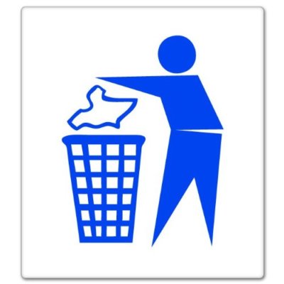 Aufkleber / Autoaufkleber Throw Away Your TRASH sticker - US4953D