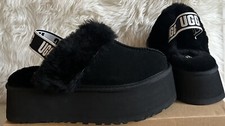 UGG Womens Funkette Slipper Black Size 9