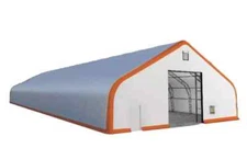 50x100x26 Fabric Storage Building DUAL TRUSS *21oz PVC* Canvas Shelter Barn Shop