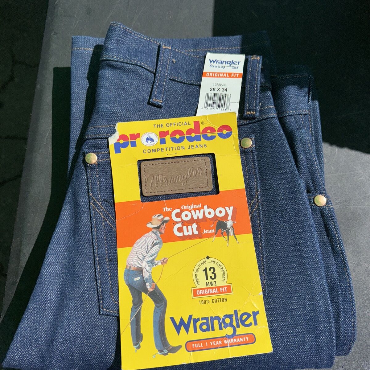New Wrangler Cowboy Cut 13MWZ Original Fit Jeans Rigid New Wrangler Cowboy Cut 13MWZ Original Fit Jeans Rigid