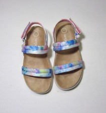 Toddler Girls Footbed Sandals Multicolored, NWT, cat  Jack