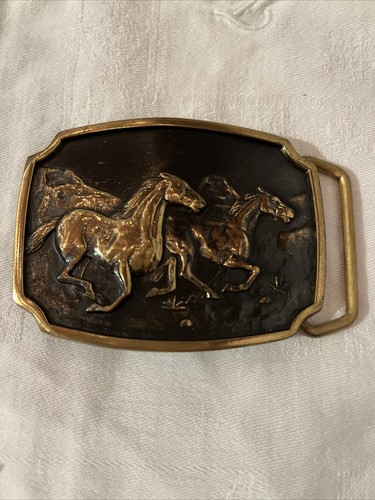 BTS solid brass belt buckle made in USA