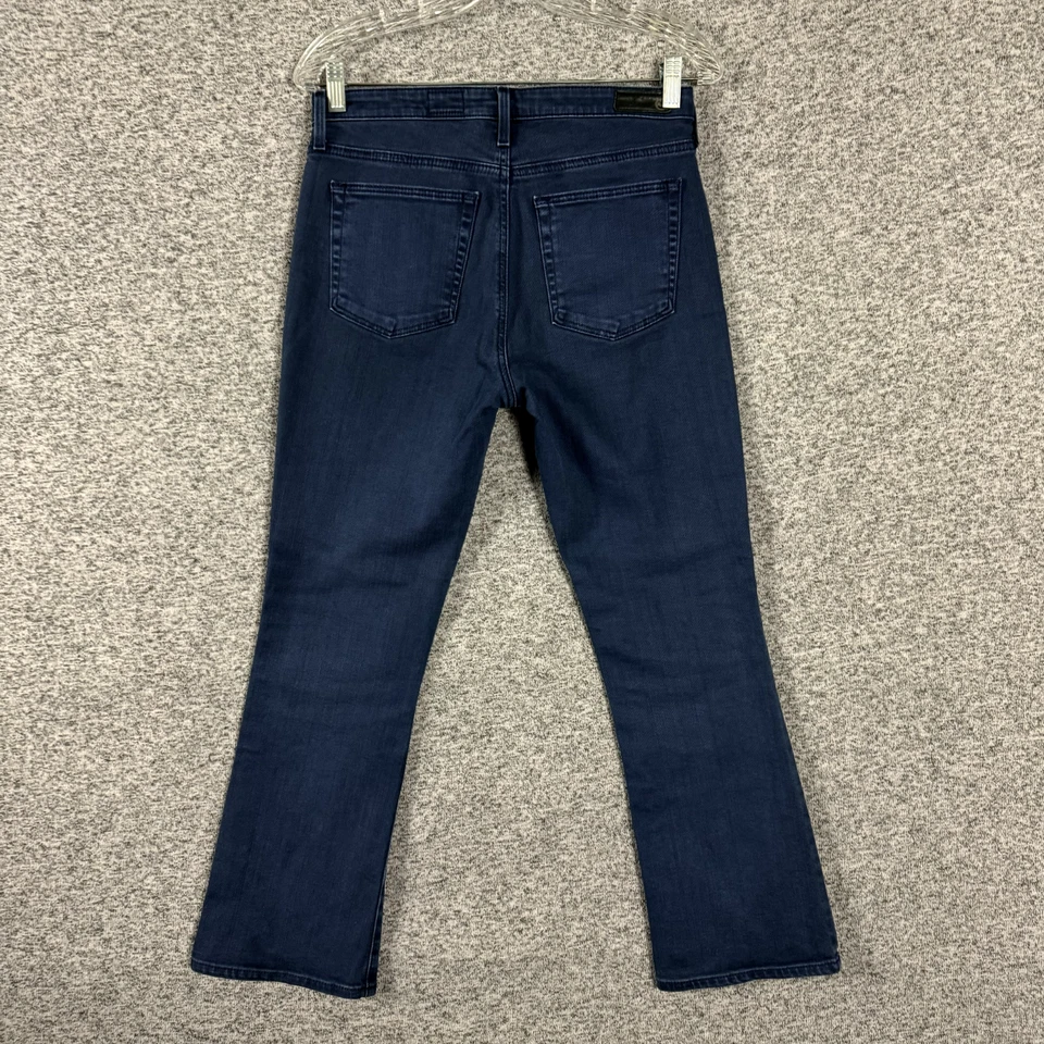 AG Adriano Goldschmied 27R Azul Oscuro The Jodi Crop High Rise Slim Flare Crop Foto 2 de 4