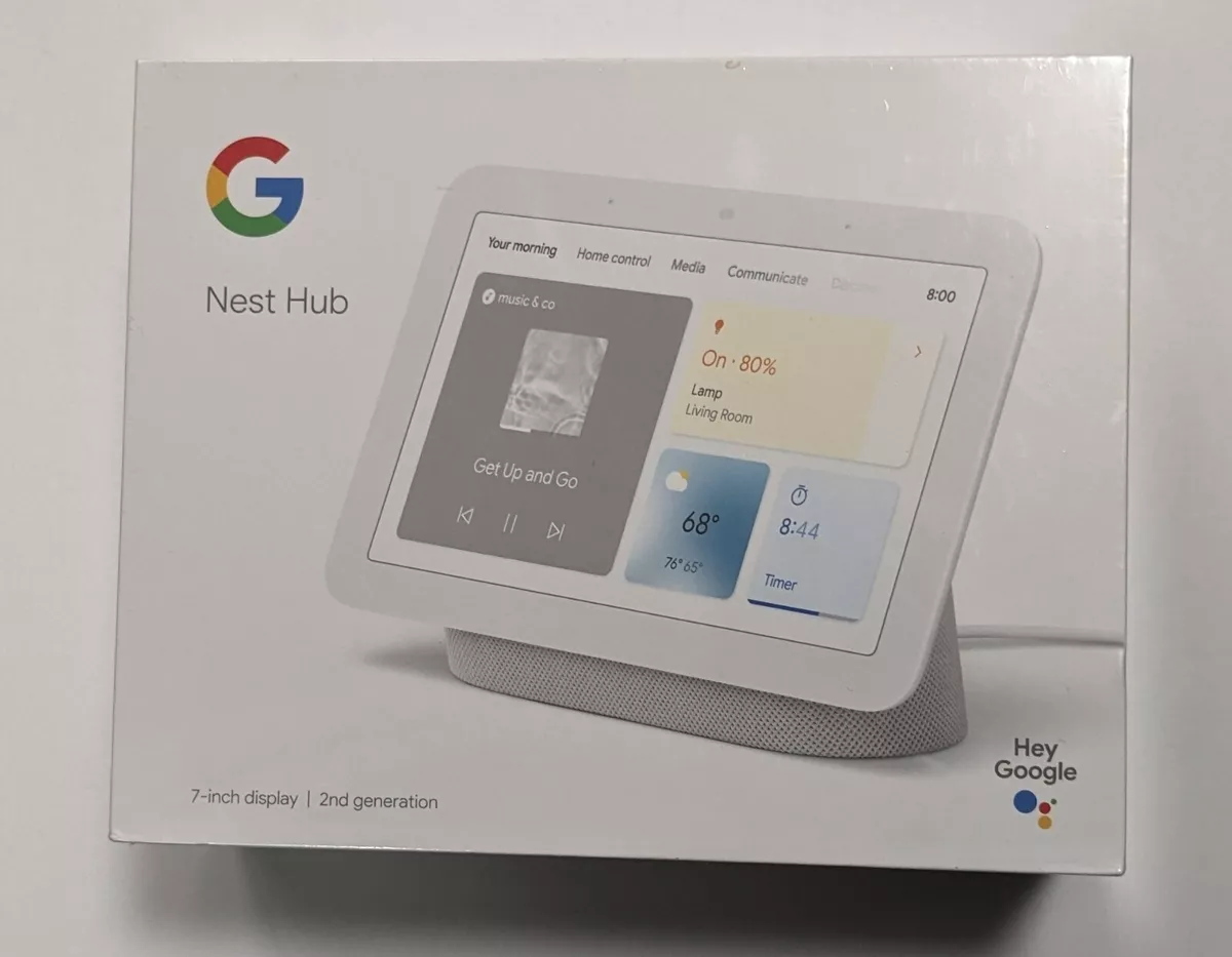 Google Nest Hub 2nd Gen Smart Home Speaker and 7 inch Display with