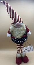 Gerson Fabric Standing Americana Patriot Gnome -  United We Stand  - About 20  
