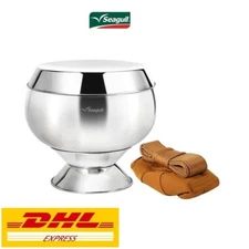 Traditional Thai Buddhist Monk 's Alms-Bowl Stainless Steel Seagull Brand 8"