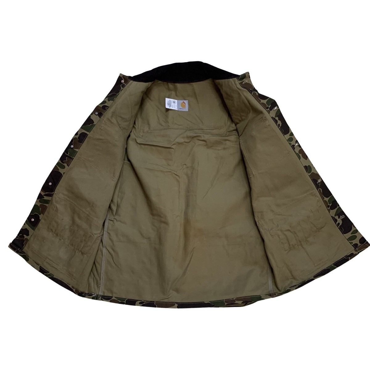 NEW 1987 L Carhartt CU253 Duck Camo Hunting Jacket NEW 1987 L Carhartt CU253 Duck Camo Hunting Jacket