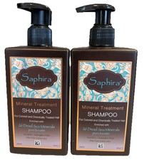 Image of 2x Saphira Mineral Treatment Shampoo For Colored Hair Dead Sea Minerals 8.5oz