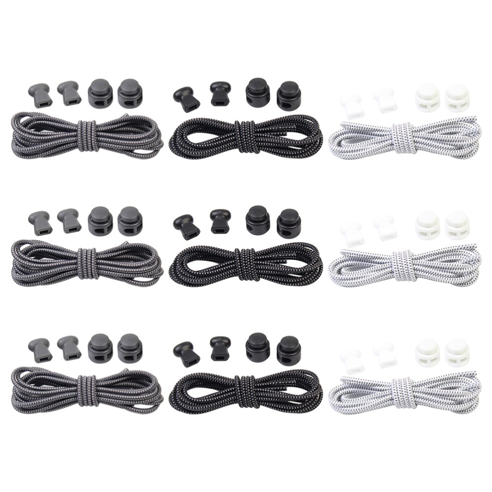 APL Lacci per scarpe elastici 9 pezzi lacci regolabili senza lacci con dispositivo di blocco