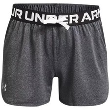 Under Armour Girls' Play Up Shorts Gray Size Large YLG NWT