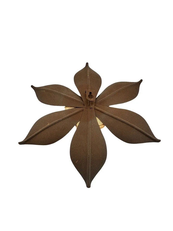 Juego de 3 de metal con arpillera para decoración del hogar de pared con flores y mariposas Foto 4 de 4