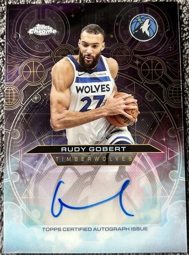 2025 Topps Chrome Rudy Gobert Base (RAW)