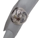 Filigree Bubble Dome Ring Siamese Sterling Silver 925 Hallmarked Vintage Size N