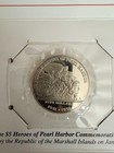 2 sets of $5 Heroes of Pearl Harbor Coin - Republic of the Marshall Islands — photo 4