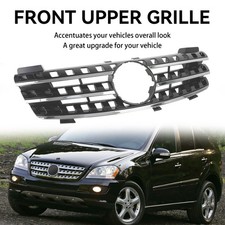Front Bumper Grille Grill Fit Mercedes ML-Class W164 2005-2008 Chrome/Black KP