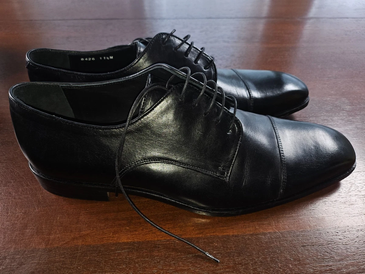 Massimo Matteo Single Monk Strap Men’s Shoe 8.5M Made In Italy Black Leather NWB Dress Men main image 4