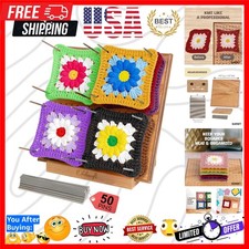 9.5" Crochet Blocking Board with Pegs 50 Pins - Granny Square Blocking Boards...