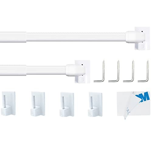 2PCS Extendable Net Curtain Rod, Easy  Assorted colors , sizes 