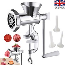 Manual Meat Grinder Heavy Duty Aluminum Alloy  Meat Grinder&Steel Table Clamp UK