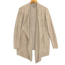 Barefoot Dreams CozyChic Lite Kids Sweater L Calypso Wrap Taupe Beige Neutral