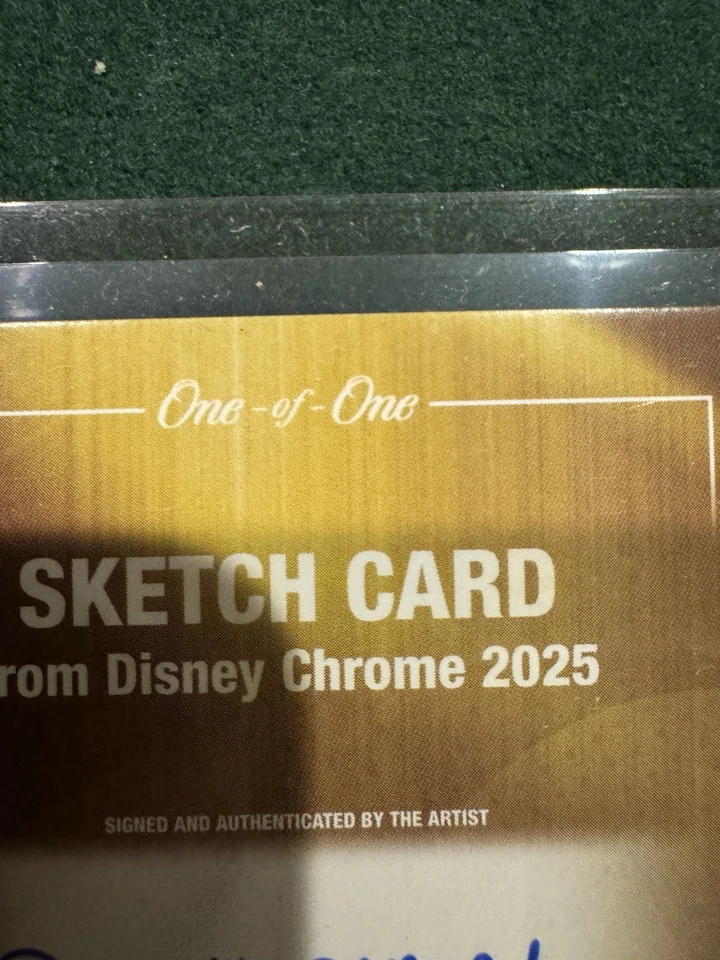 2025 Topps Chrome Gold Disney Scar 1/1 Sketch - Image 3 of 3