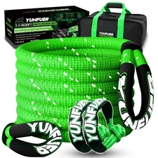 Heavy-Duty Kinetic Recovery Rope Kit – 56,000lbs, 1.26in x 30ft – Includes 2 ...