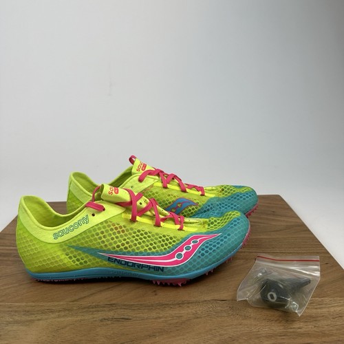 New Womens Saucony Endorphin Racing Track & Field Spiked Running Shoes Size 10.5