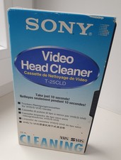 Sony Video Head Cleaner T-25CLD – VHS / S-VHS – Reinigungskassette – Vintage