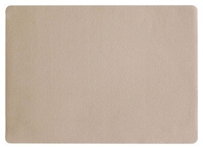 ASA Selection Tisch-Set Platzset Tischmatte Platzdeckchen Kunstleder Beige